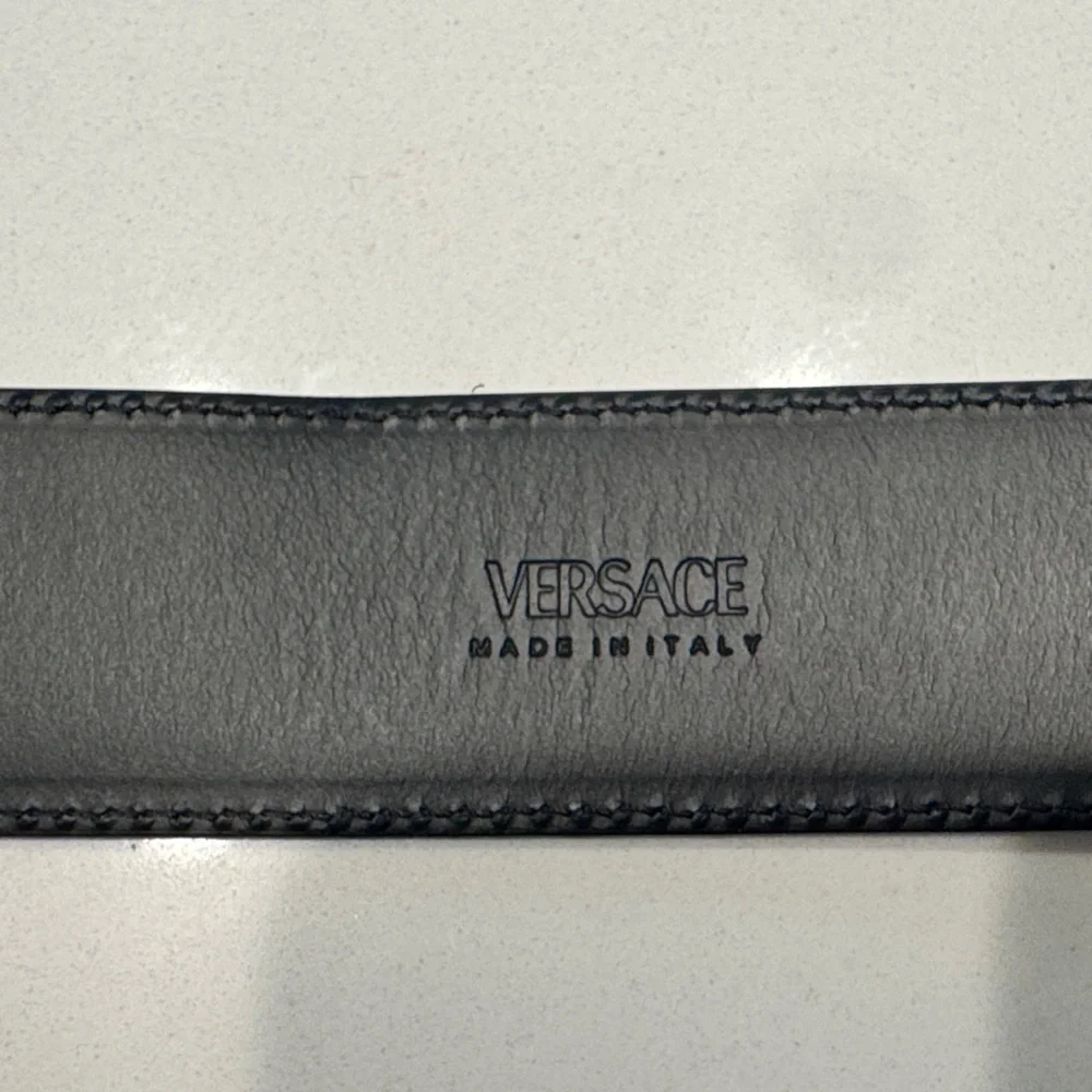 Versace Black, Gray, Orange, Magenta Men’s or Womens Belt - Picture 6 of 8